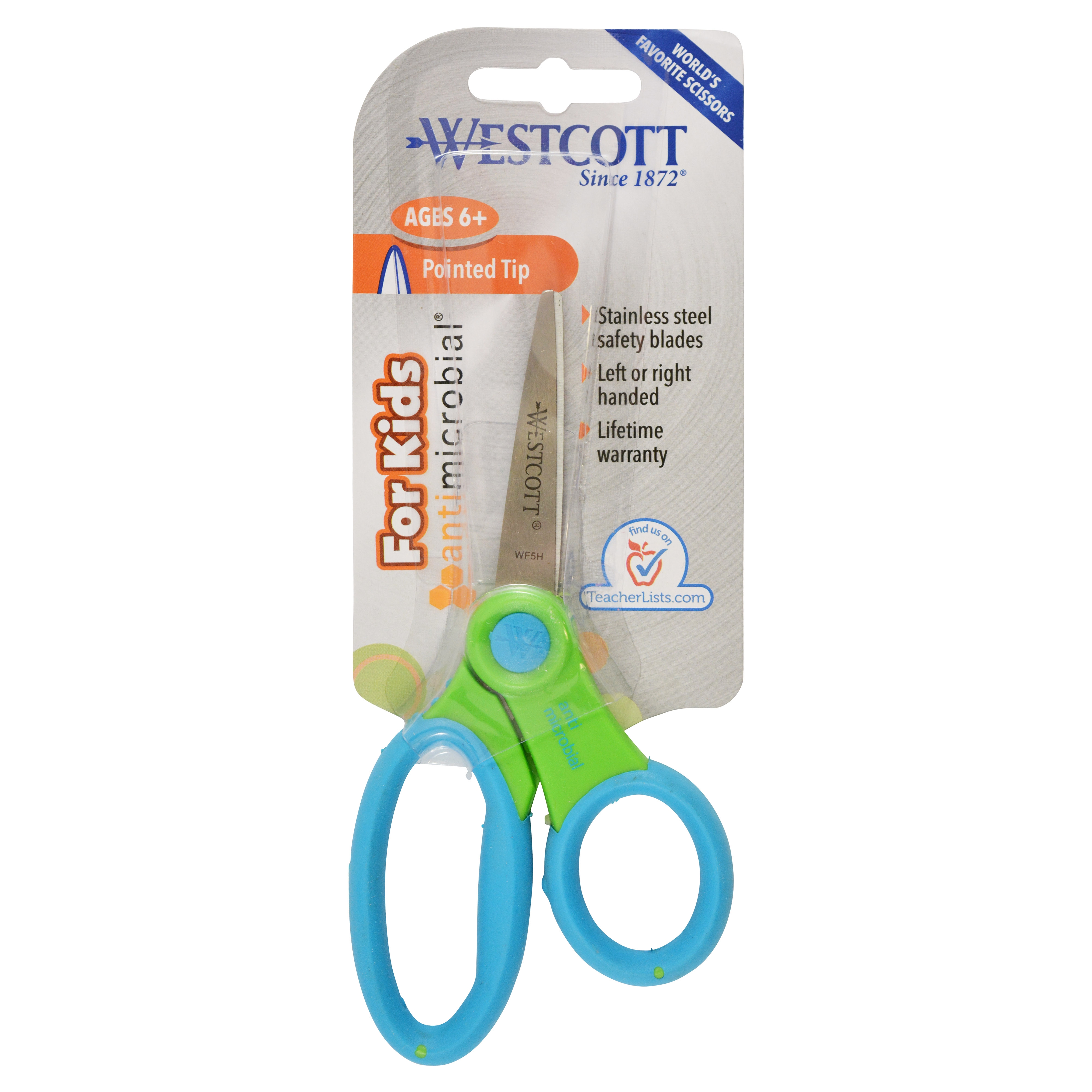 Westcott 5" Scissors with Anti-Microbial Protection, Pointed (14597)