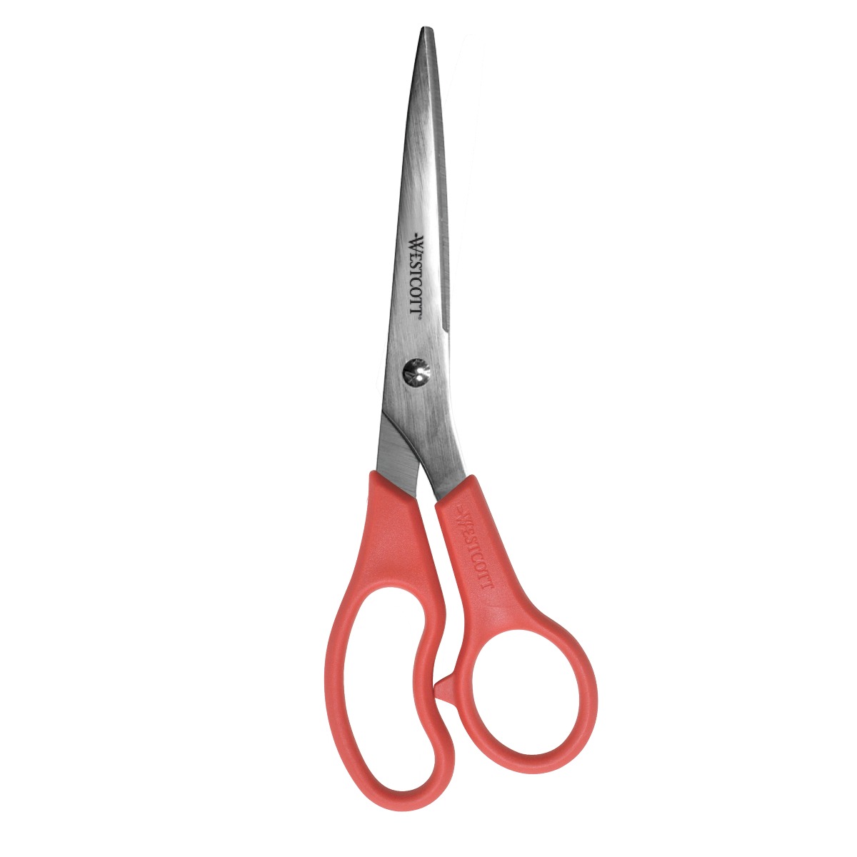 Westcott All Purpose Value Stainless Steel Scissors, 8", Red (40618)