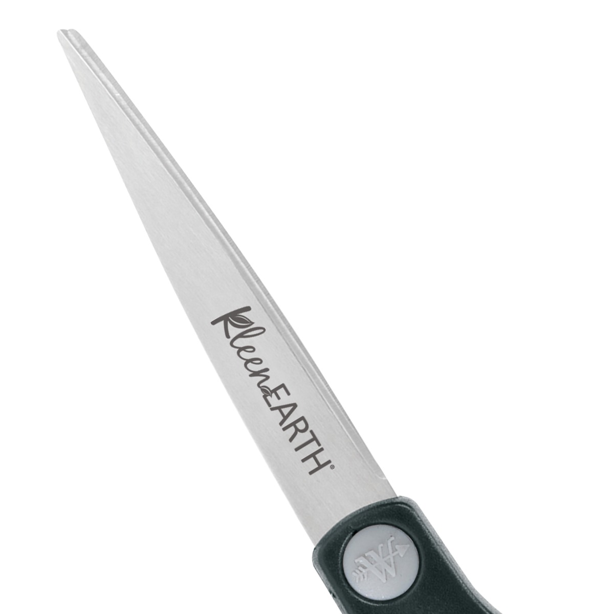 Westcott 8-Inch KleenEarth Soft Handle Straight Scissors, Black/Gray (15588)