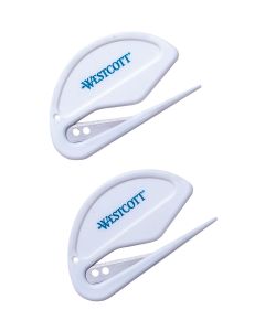 Westcott® Mini "Zip" Style Letter Opener - 2 Pack