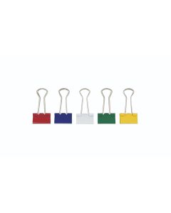 Westcott® 3/4" (19 mm), Coloured Fold Back Clips,  25/tub