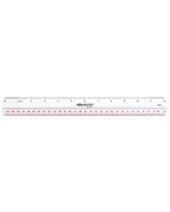 Westcott® 30cm/12" Aluminum Finger Grip Ruler