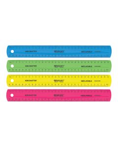 Westcott® 30cm Coloured Non-Shatter Ruler