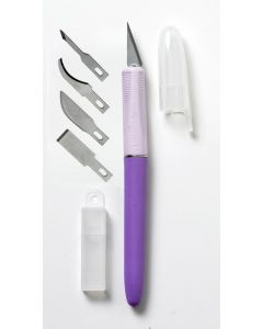 Westcott Craft Hobby Knife with 5 Assorted Blades, Violet (15154)