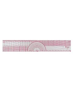 C-THRU 12" Beveled Protractor Ruler