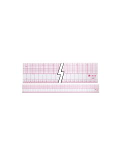 C-THRU 45cm/18" Inch/Metric Beveled Ruler