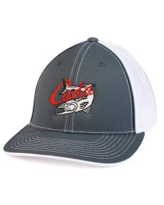 Cuda Branded Cap, Graphite/White - Lg/XL