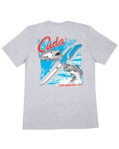 Cuda Branded T-shirt, Ash Grey XX-Large