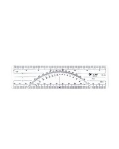 C-THRU 6" Metric Protractor Ruler (W-43)