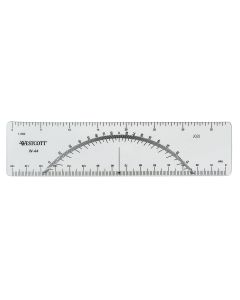 C-THRU  6" Clear Protractor Ruler