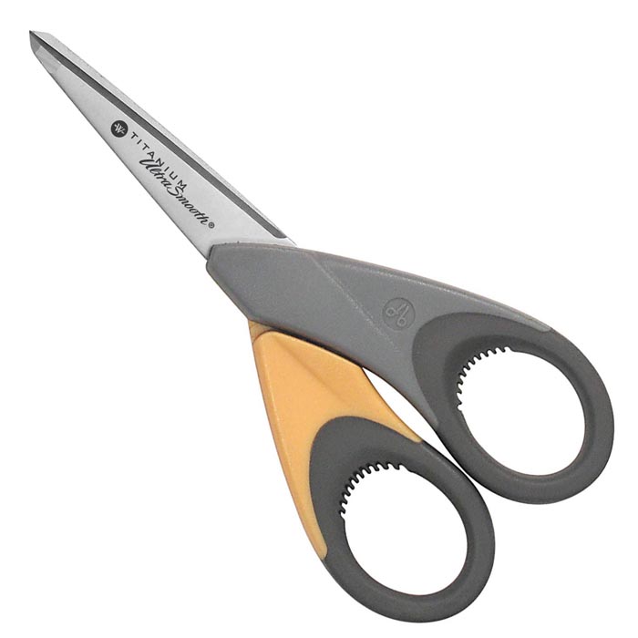 Westcott Ultra Smooth Left and Right Handed Titanium Bonded Straight Scissors, 5" (14103)