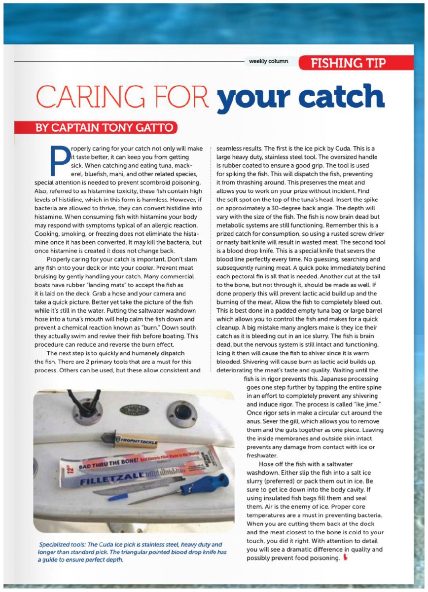 Caring for your catch