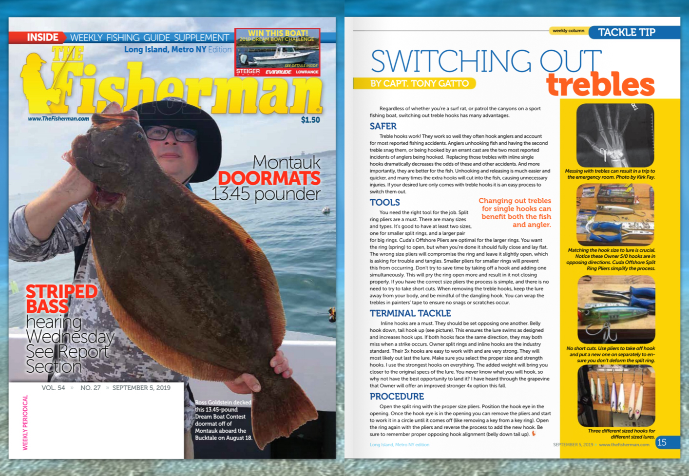 Switching Out Trebles- Featured in Fisherman September 5, 2019