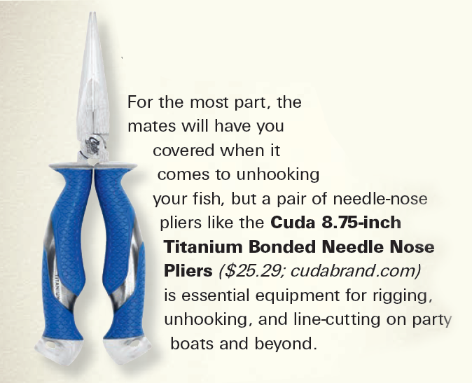 The 8.75” Titanium Bonded Needle Nose Pliers - featured in the July issue of On The Water, July 2018