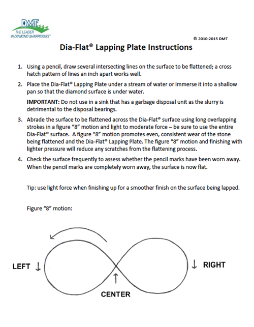 Dia-Flat® Lapping Plate Instructions